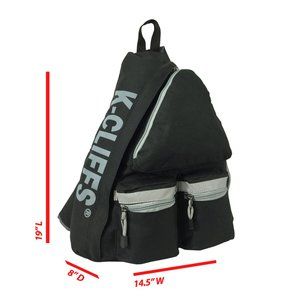 Reflective Sling Backpack Bright Color Safety Cross Body Bag Student Daypack